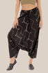 Embroidered Harem pants with elastic waistband